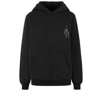Sweatshirt Ã capuche moelleux femme Miss Tee K Heart EMB Noir 4XL