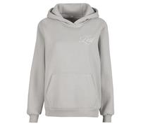 Sweatshirt Ã capuche moelleux femme Miss Tee Lost Flowers Gris 4XL