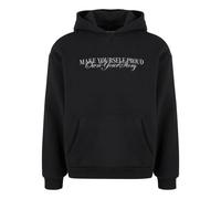 Mister Tee Make Yourself Proud Fluffy Hoodie Noir 2XL Homme