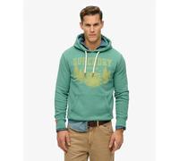 Sweatshirt Ã capuche monochrome dÃ©contractÃ© Superdry Lo-Fi Outdoor Vert S
