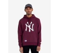Sweatshirt à capuche New Era MLB Regular Mid Logo New York Yankees grenat blanc - XS