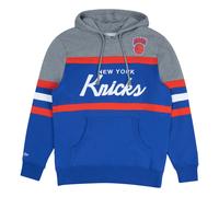 Sweatshirt Ã capuche New York Knicks NBA Head Coach Bleu M