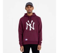 New Era – Sweatshirt à capuche MLB Regular Mid Logo New York Yankees grenat et blanc XXL