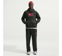 Sweat à capuche en tissu Fleece Nike Solo Swoosh pour homme Black Spruce/Blanc XS