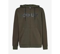 Sweatshirt à capuche Oakley Teddy Full Zip vert olive noir - XL