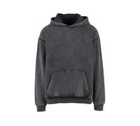 Build Your Brand Sweat à Capuche Vintage pour Homme - Style décontracté - Design délavé - Tailles S à 5XL, Gris foncé, XL