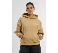 Urban Classics Jacquard Velvet Oversized Hoodie Marron XS Femme