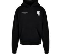 MJ Gonzales Sweat-shirt 'Metamorphose V.2' violet / noir / blanc, Taille XXL