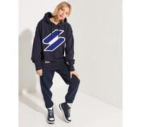Superdry Code Logo Che Os Hoodie Bleu M-L Femme