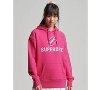 Superdry Code Sl Stacked Apq Os Hoodie Rose XS-S Femme