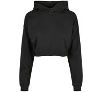 Urban Classics – Sweat à capuche oversize court – Noir – Taille S Femme