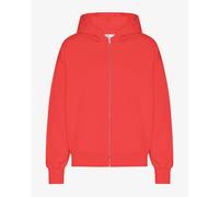 Sweatshirt à capuche oversize full zip Colorful Standard Organic Red Tangerine Rouge 2XL