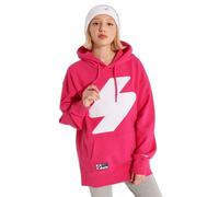 Sweatshirt à capuche oversize logo chenille femme Superdry Code Rose XS/S