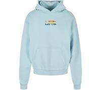 Sweatshirt Ã capuche oversize Merchcode Love Teddy Bleu 5XL