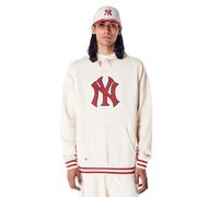 New Era Mlb Rib Infill New York Yankees Hoodie Beige L Homme