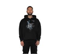 MJ Gonzales Sweat-shirt 'SAINT V.1' bleu / gris / noir / blanc, Taille L