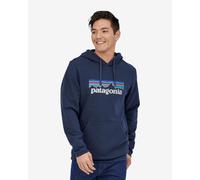 Sweatshirt à capuche Patagonia P-6 Logo Uprisal bleu marine intense - S