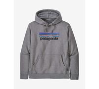 Sweatshirt à capuche Patagonia P-6 Logo Uprisal gris clair - S