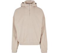 Sweatshirt à capuche polaire demi-zip Urban Classics Oversize Beige S