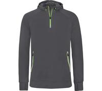 Sweatshirt à capuche Poract 1/4 Zip Sport Gris XS