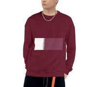 Sweatshirt À Capuche pour Hommes Qatar Drapeau Graphique Sweatshirt À Capuche Manches Longues Cordon Hauts pour Usage Quotidien Activités De Loisirs Plein Air Pique-Niques