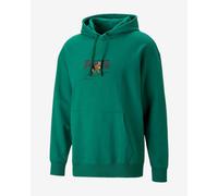Sweatshirt à capuche Puma Downtown Graphic Logo vert - L