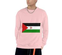 Sweatshirt À Capuche Sahara Occidental Drapeau Amusant Imprimé pour Hommes Cordon Pull À Capuche Sweatshirts Adultes Hommes Col Rond Hoodie Sweat du S Au 4XL pour Usage Quotidien