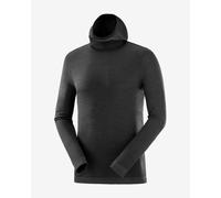 Sweatshirt à capuche Salomon Outspeed Wool noir - S