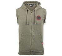 Sweatshirt Ã capuche sans manches Gorilla Wear Silverdale Vert M