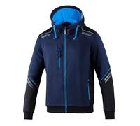 sparco Sweat à Capuche Marque Modèle Sweat avec Fermeture éclair et Capuche TW Taille M Bleu Marine/BL
