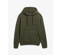 Sweatshirt à capuche Superdry Athletic Emboss Relaxed Vert M