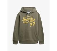 Superdry Sweat à capuche homme « Leather & Boot Co » – kaki foncé – M