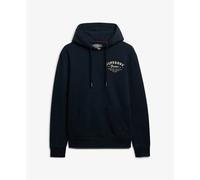 Superdry Sweat-shirt à capuche Lo-fi Dockside brodé Bleu 2XL Homme