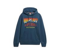 Superdry Mountain Relaxed Fit Hoodie Bleu 3XL Homme