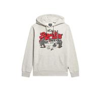 Superdry New York Vl Graphic Hoodie Gris S Homme