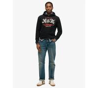 Sweatshirt à capuche Superdry Perfect Fit Script Noir S