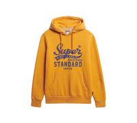 Superdry Sweat à capuche Standard Script Jaune 2XL Homme