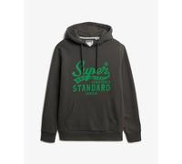 Superdry - Sweat-shirt standard à capuche pour homme avec inscription, Noir vintage., XL