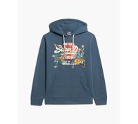 Sweatshirt à capuche Superdry Vintage Logo Tokyo Bleu L