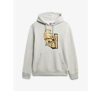 Sweatshirt à capuche Superdry Vintage Travel Gris XL