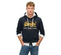 Superdry Sweat à capuche Cali Relaxed avec logo vintage pour homme, Bleu marine foncé, S
