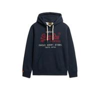 Superdry Sweat à capuche VL Heritage Relaxed Bleu Taille 2XL Homme