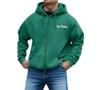 Sweatshirt a Capuche, Sweat à Capuche zippé à imprimé Lettres, Coupe Ample, décontracté, Manches Longues