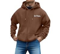 Sweatshirt a Capuche, Sweat à Capuche zippé à imprimé Lettres, Coupe Ample, décontracté, Manches Longues