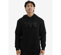 Sweatshirt à capuche TYR Ultrasoft Big Logo Tech noir blanc - S