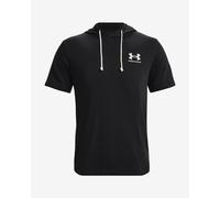 Sweatshirt à capuche Under Armour Rival Terry Logo manche courte noir blanc - S