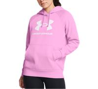 Under Armour Sweat à Capuche Rival en Polaire avec Grand Logo pour Femme, (638) Stellar Pink / / White, X-Small