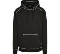 Sweatshirt à capuche Urban Classics contrast stitching Noir S