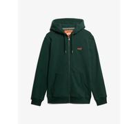 Sweatshirt Ã capuche zippÃ© Ã logo essential Superdry Vert S
