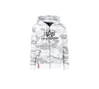 Sweatshirt Ã capuche zippÃ© Alpha Industries Basic Blanc L